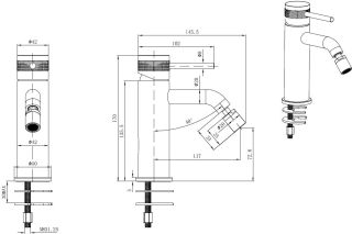 Смеситель для биде Allen Brau Priority 5.31A04-00 хром
